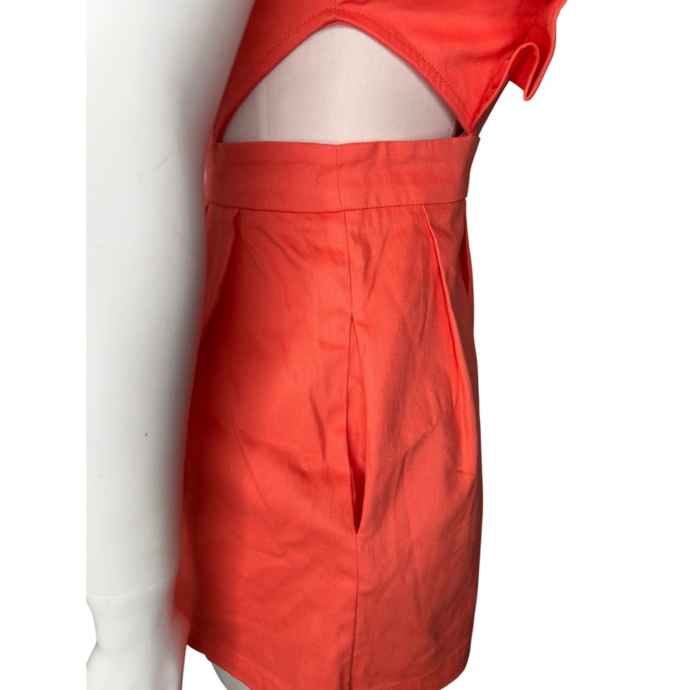 Flying Tomato Orange Ruffle Cut-Out Romper IP7584DG Small Summer Festival - Picture 12 of 16